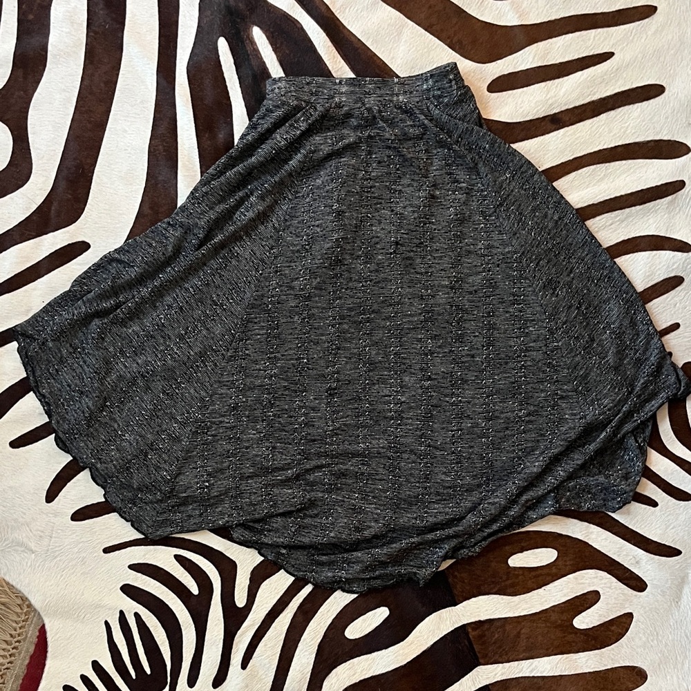 Elegant Charcoal Women's Skater Skirt